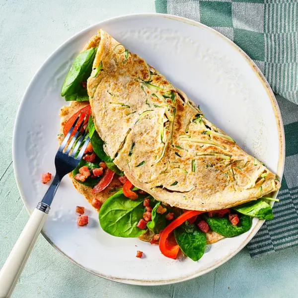 Courgette-pannenkoek