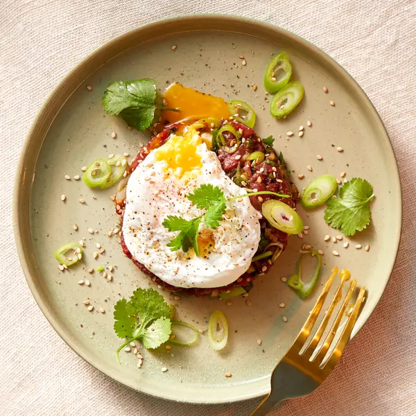 Aziatisch geïnspireerde steak tartaar