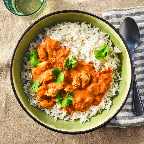 Butter chicken met rijst