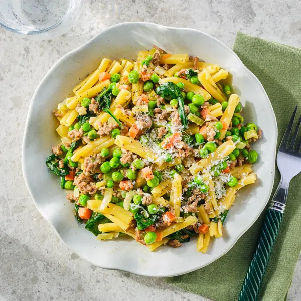 Bolognese bianco met lamsgehakt en pecorino