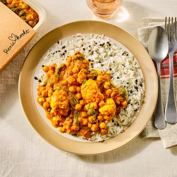 Curry madras met kokosrijst