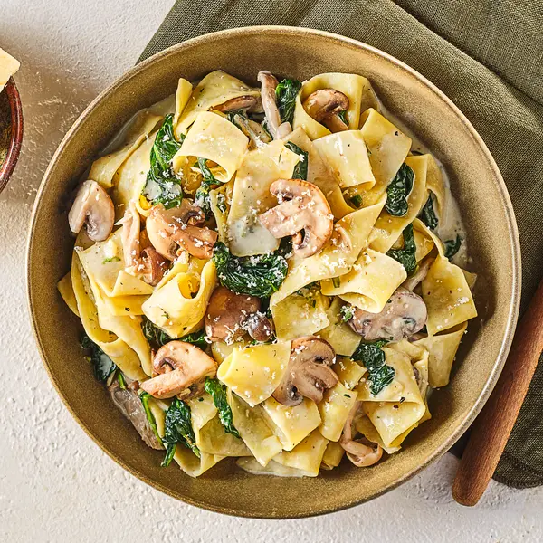 Romige paddenstoelenpasta