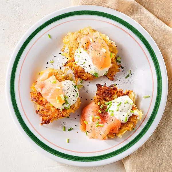 Rösti met gerookte zalm