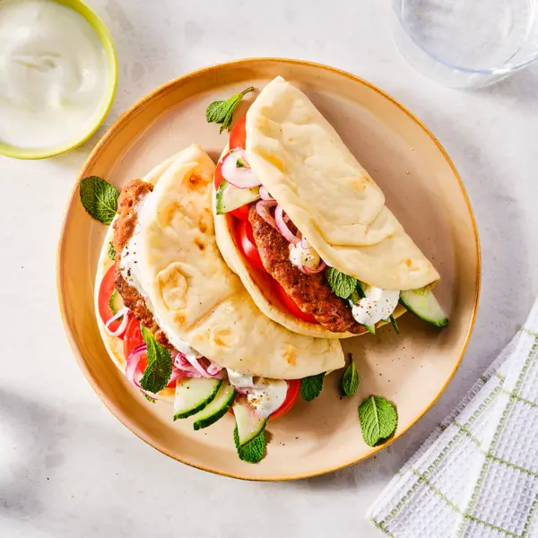 Kip tandoori smashburger op flatbread