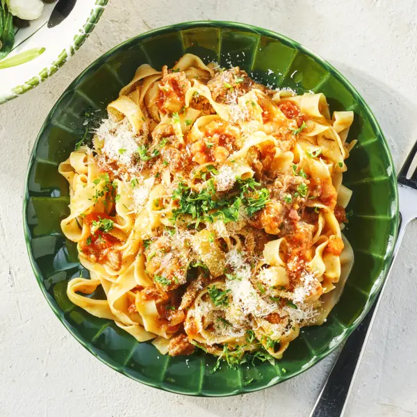 Italiaanse stoof met verse pasta