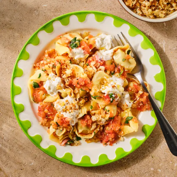 Tortellinisalade à la bruschette