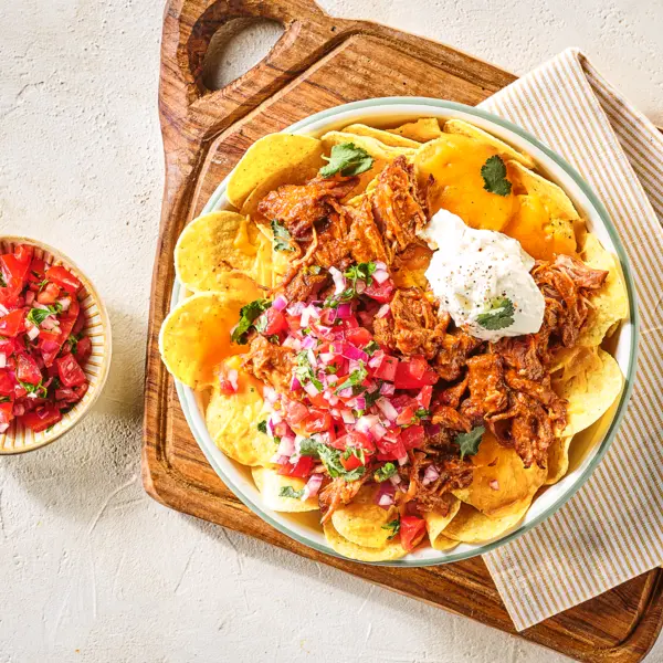 Pulled pork nacho's