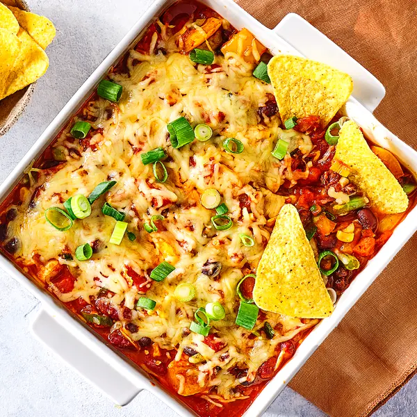 Mexicaanse ovenschotel met nacho's
