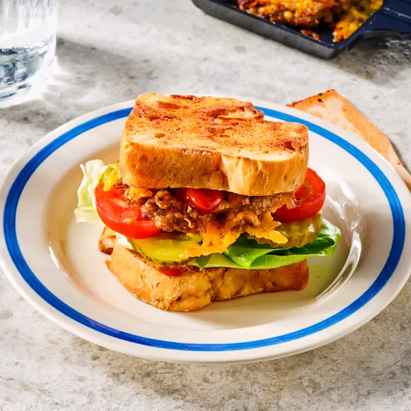 Mini suikerbrood smashburgers