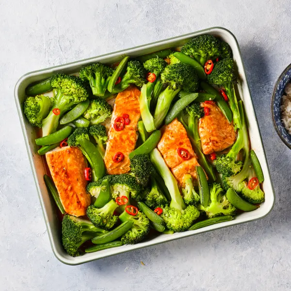 Teriyaki zalm uit de oven
