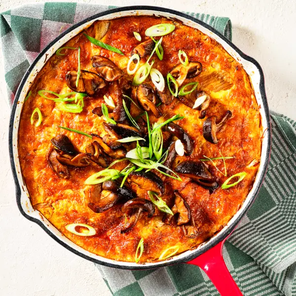 Kimchifrittata met gochujang