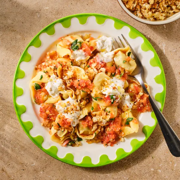 Tortellinisalade à la bruschette