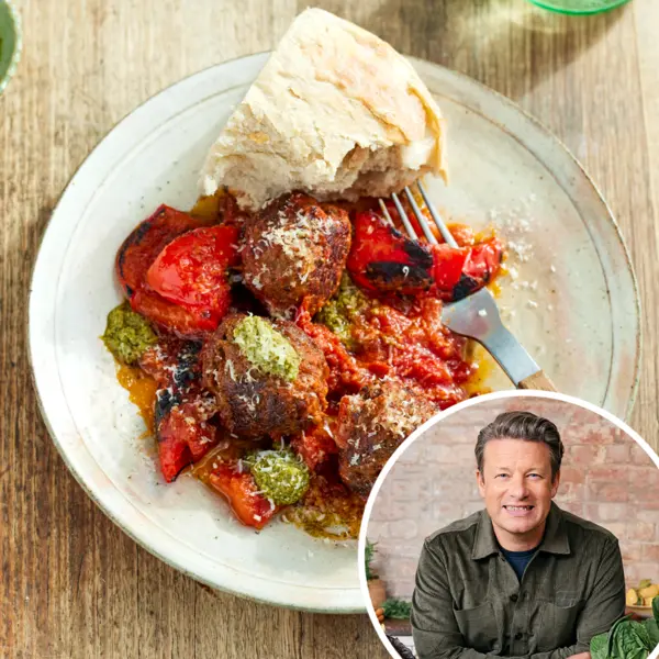 Geniale meatball-traybake