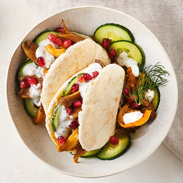 Pita shoarma van oesterzwam