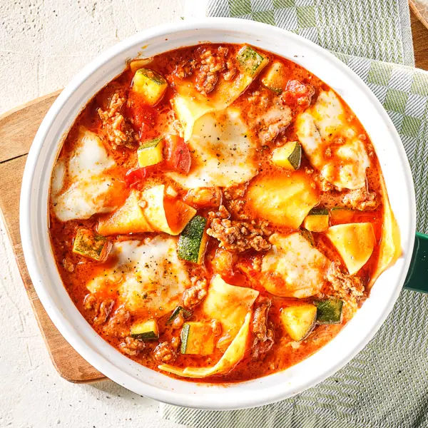 Pan-lasagne met courgette