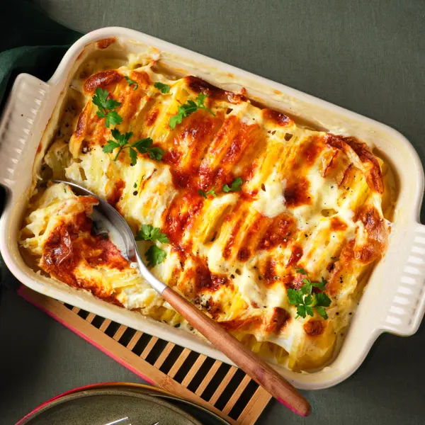 Aardappel-koolrabigratin