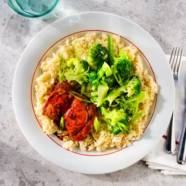 Misorijst met ketjapkip en broccoli