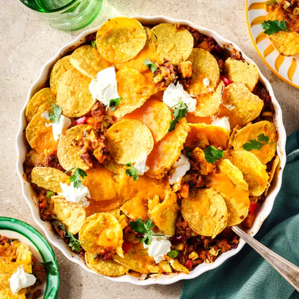 Tex-Mex ovenschotel met zoete aardappel