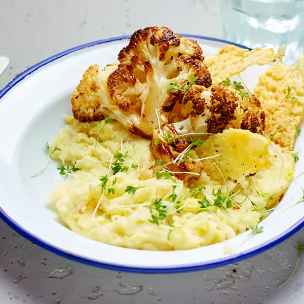 Bloemkoolsteak met koolstamppot