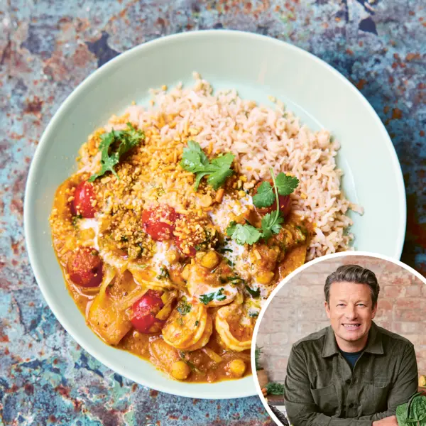 Makkelijke garnalencurry