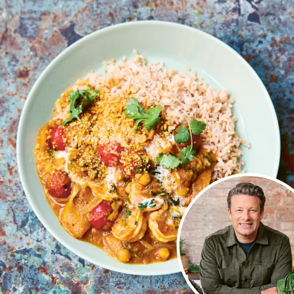 Makkelijke garnalencurry