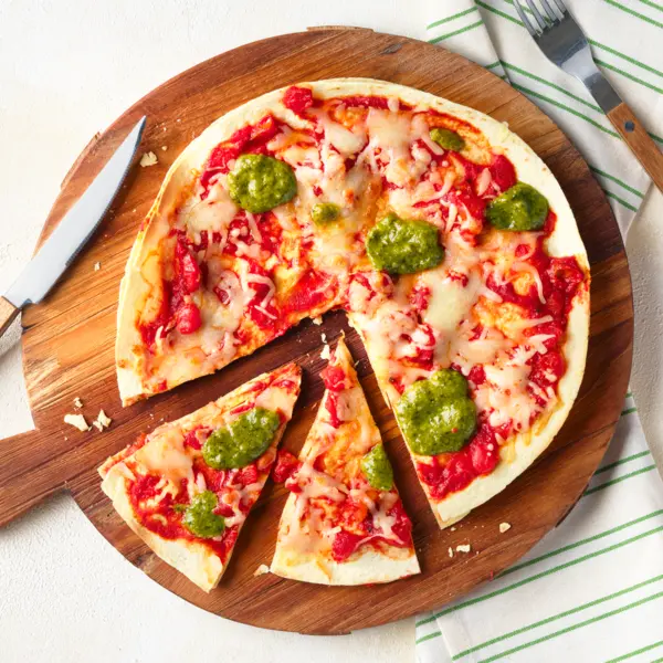 Snelle wrappizza uit de airfryer