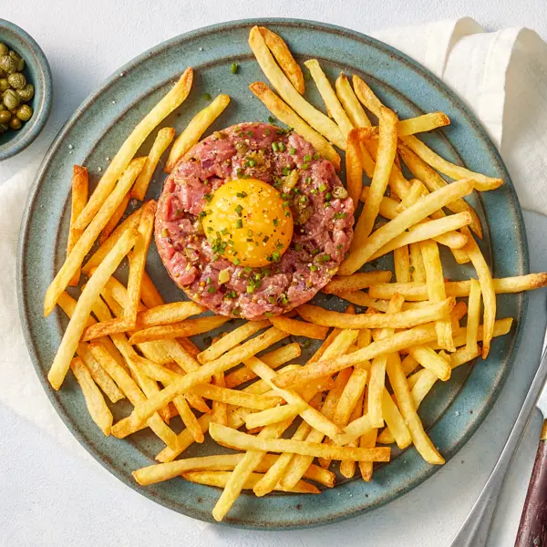 Steak tartaar met Franse friet
