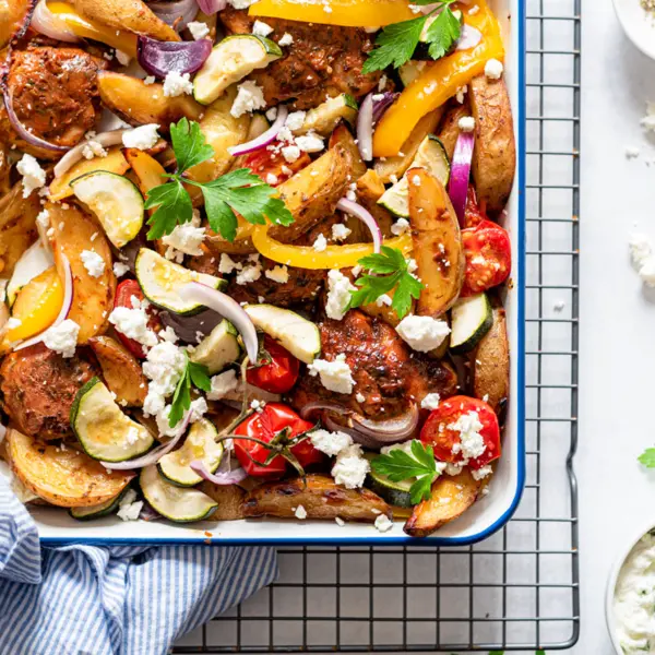 Traybake met kip en aardappel