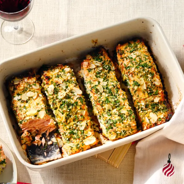 Zalmfilet met kruidenkorst