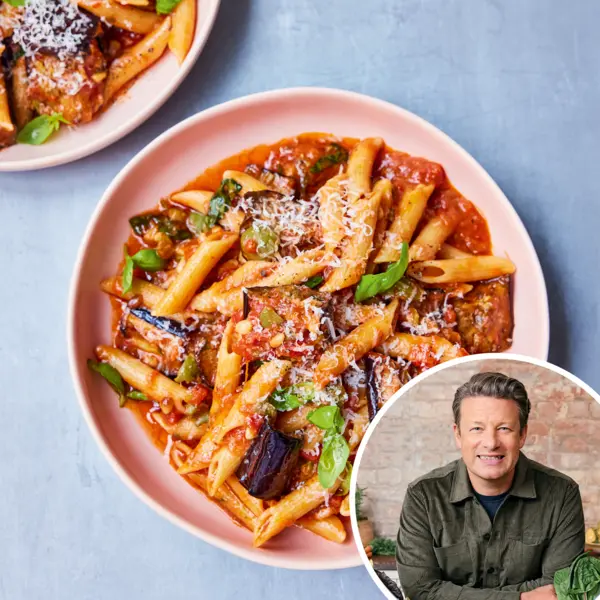 Siciliaanse pasta met aubergine