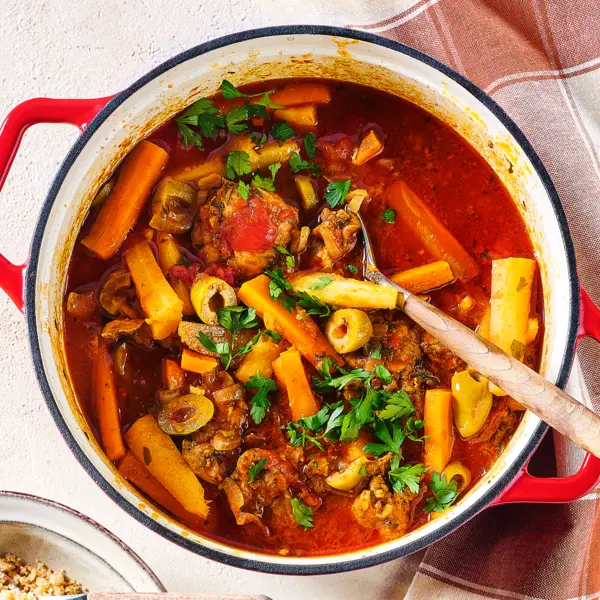 Herfststoof met kip en couscous