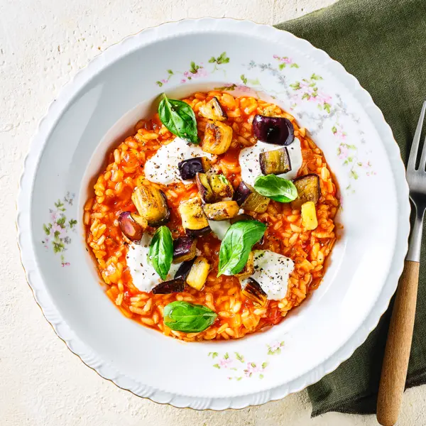 Tomatenrisotto met burrata