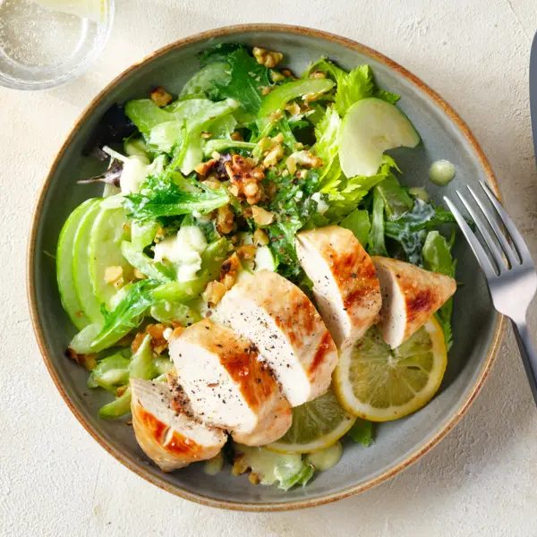 Waldorfsalade met citroenkip