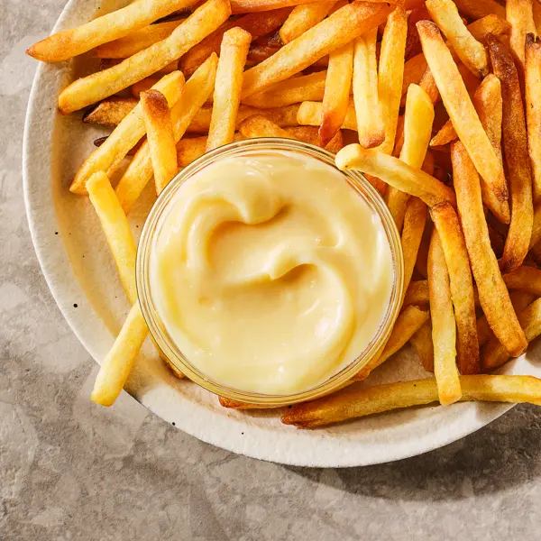 Zelfgemaakte mayonaise