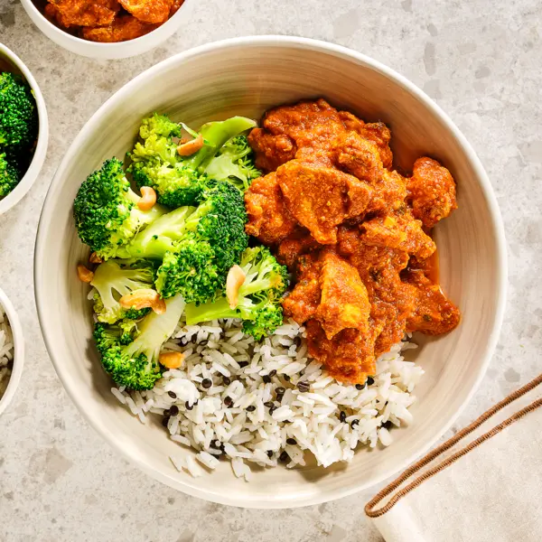 Butter chicken met broccoli