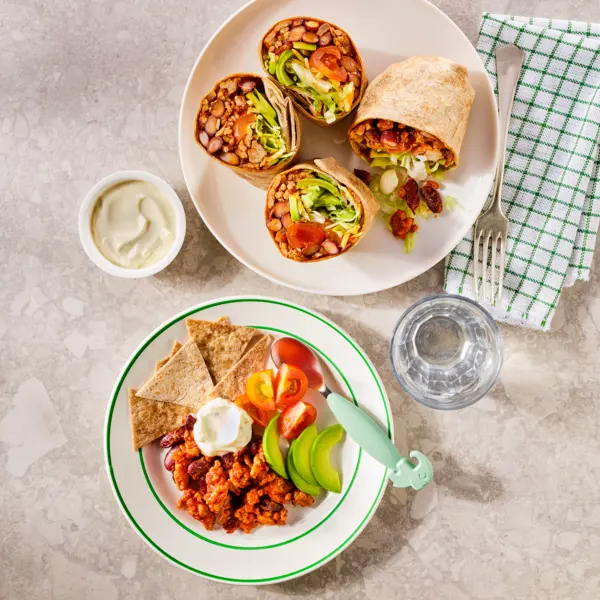Burrito's met kip en avocado