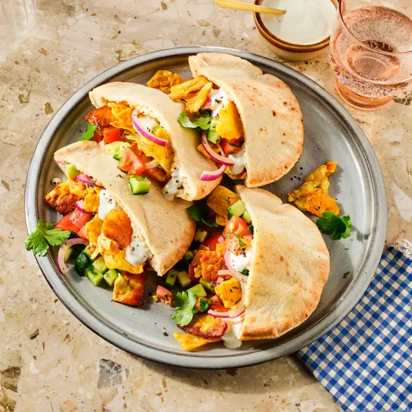 Pita halloumi-'shoarma'
