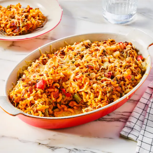 Macaroni ovenschotel met gehakt en kaas
