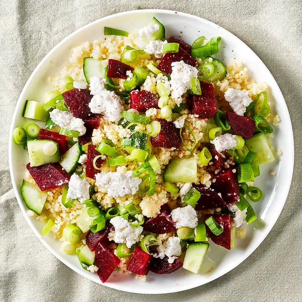 Couscous met bietjes en geitenkaas