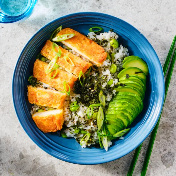 Nori-rijst met krokant leckerbekje