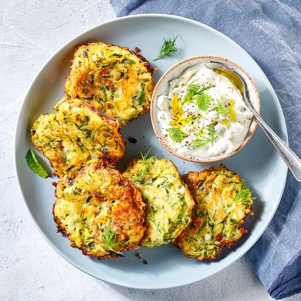 Griekse courgette-fetakoekjes