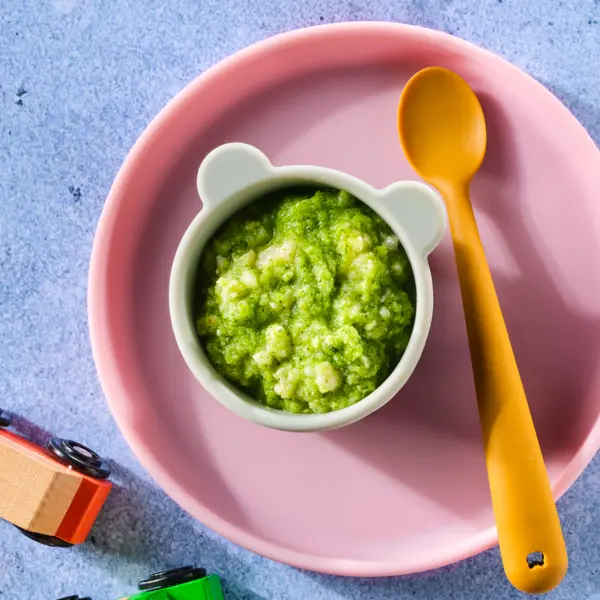 Rijst, kip, broccoli en spinazie