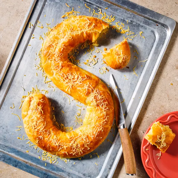 Kaasbroodje banketletter