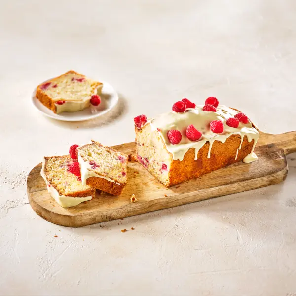 Frambozencake met witte chocolade