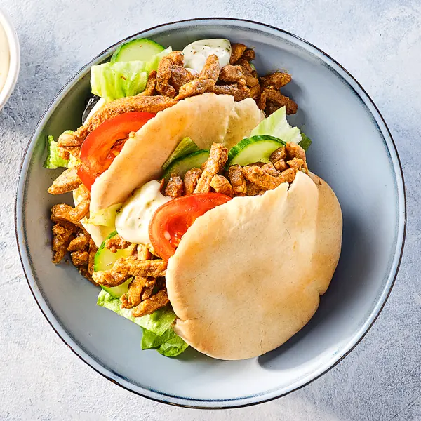 Broodje shoarma met knoflooksaus