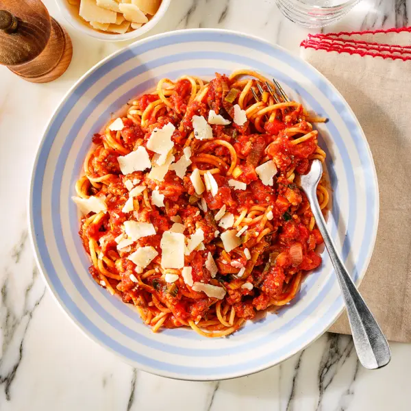 Spaghetti bolognese met balsamico