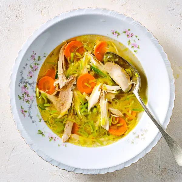 Klassieke kippensoep