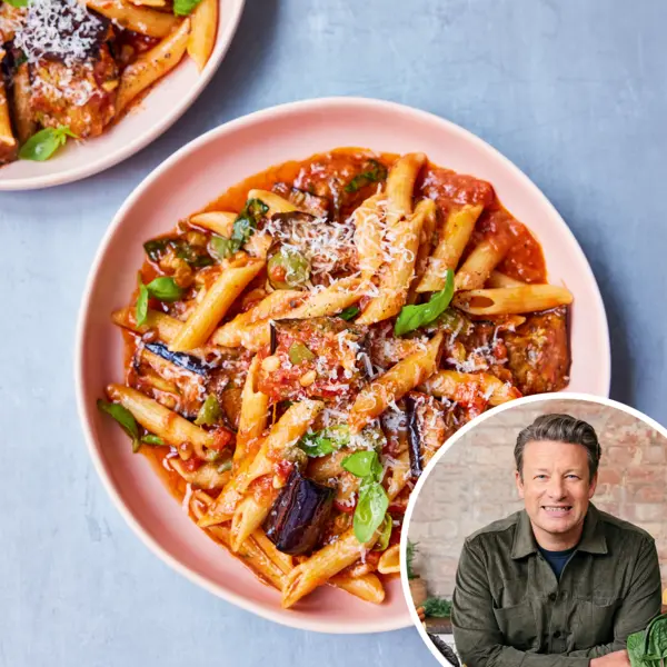 Siciliaanse pasta met aubergine