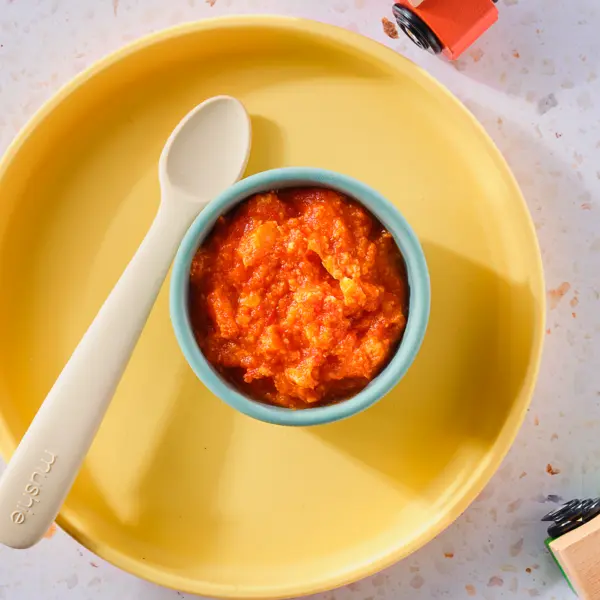 Kip, wortel en paprika