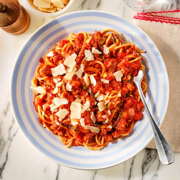 Spaghetti bolognese met balsamico